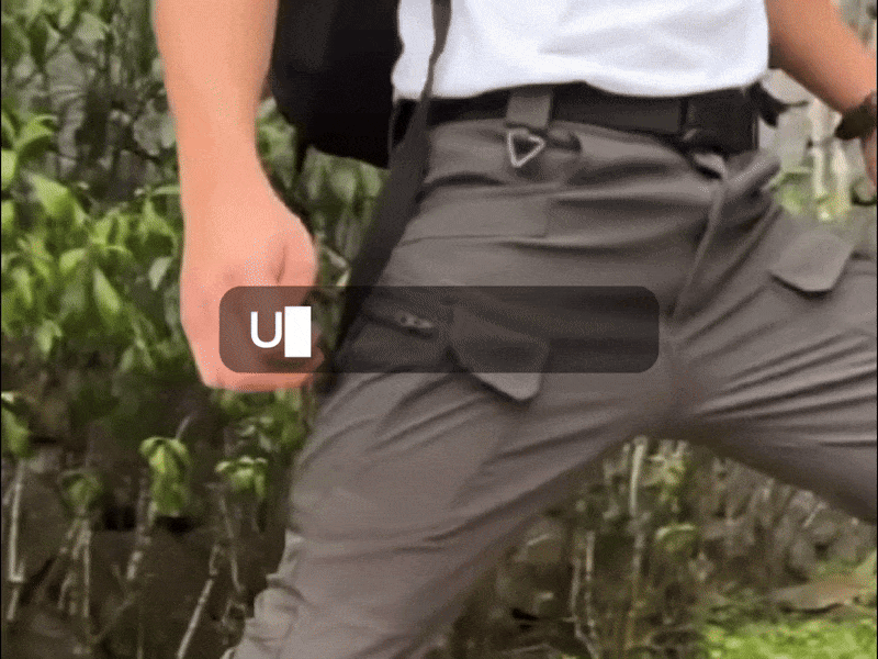 Ultraflex arbeidsbukser i bevegelse