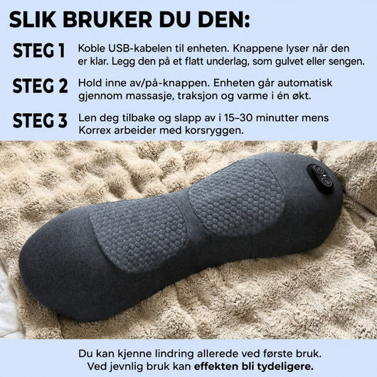Korrex Trippel Fusjon Ryggmassasje