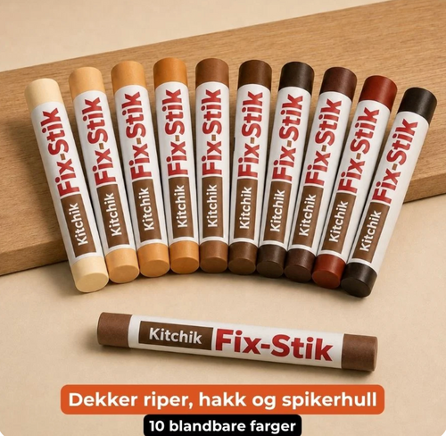 FixWax — vaxstift för trä, 10 nyanser