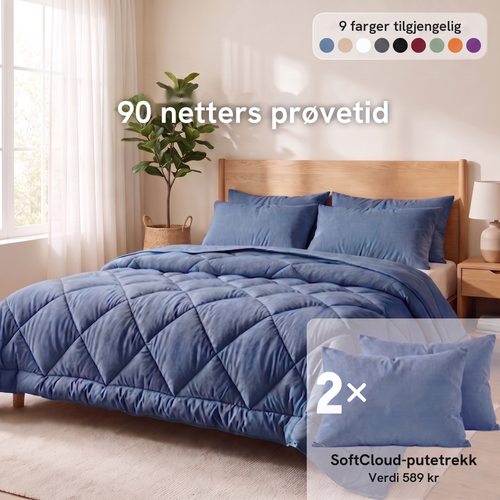 EasySleep® 2-i-1-dyne som gjør sengetøyet overflødig