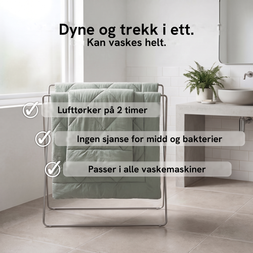 EasySleep® 2-i-1-dyne som gjør sengetøyet overflødig