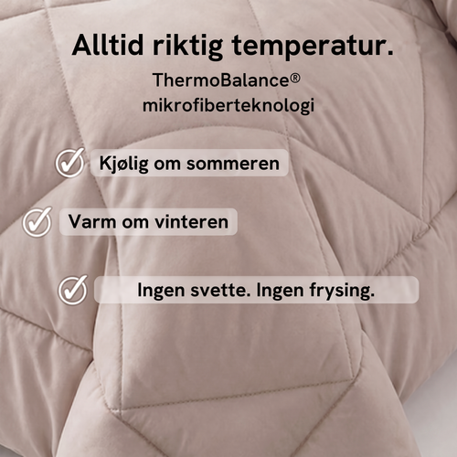 EasySleep® 2-i-1-dyne som gjør sengetøyet overflødig