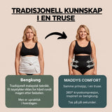 Maddys Comfort postpartum-truse: bengkung og truse side om side