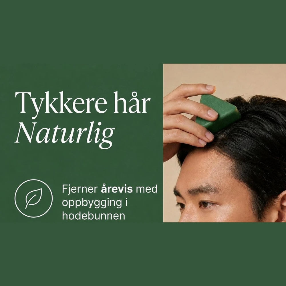 Fjerner årevis med oppbygging i hodebunnen