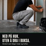 Ned på huk uten å dra i buksa
