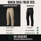 Buksa skal følge deg — Ultraflex mot en 