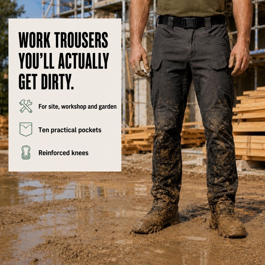 Work trousers you'll actually get dirty