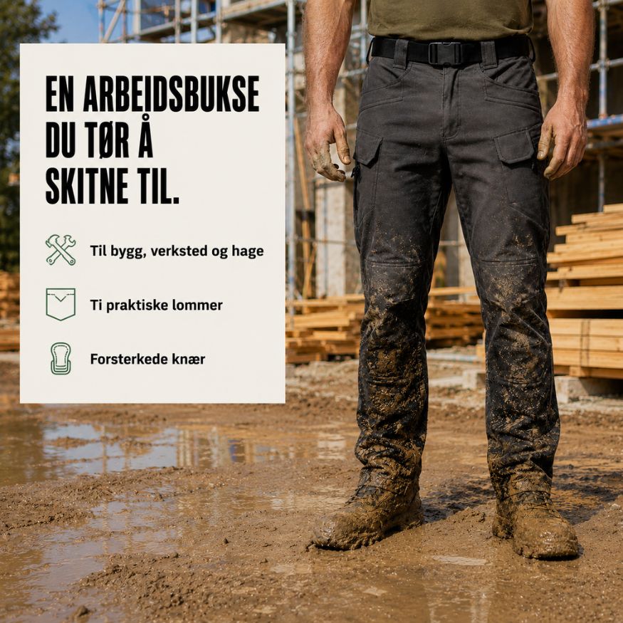 En arbeidsbukse du tør å skitne til